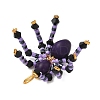 Halloween Theme Dyed Synthetic Turquoise & Glass Seed Beads Pendants PALLOY-MZ00774-06-6