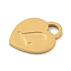 Ion Plating(IP) 304 Stainless Steel Pendants FIND-M017-01G-L-2