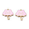 Rack Plating Alloy Enamel Pendants ENAM-T011-191B-2