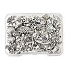 48Pcs 8 Styles Alloy & Stainless Steel Pendants DIY-FP0001-57-1
