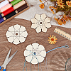 3Pcs 3 Styles Wood 7 Friendship Bracelet Display Stands ODIS-PH0001-89-4