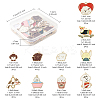 28Pcs 10 Styles Alloy Enamel Pendants ENAM-FS0003-09-4