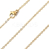 4Pcs 2 Colors 304 Stainless Steel Cable Chain Necklace Making STAS-FS0001-80-3