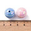 Sports UV Plating Opaque Acrylic Beads PACR-Q003-05C-3