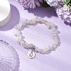 Natural Moonstone Chip Beaded Stretch Bracelets BJEW-JB11133-07-2