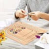 Rectangle Wood Bracelet Design Boards TOOL-YW0001-39-6