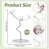 Zinc Alloy Crystal Rock Display Easels ODIS-WH0038-297P-2