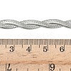 6MM 304 Stainless Steel 2-Strand Flat Snake Chain Bracelet Making STAS-P423-01P-3