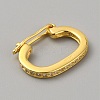 925 Sterling Silver Micro Pave Clear Cubic Zirconia Twister Clasps FIND-WH0422-21B-G-1