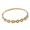 304 Stainless Steel Rhinestone Hinged Bangles for Women BJEW-B168-02C-G-4
