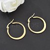 304 Stainless Steel Hoop Earrings EJEW-F105-22G-5