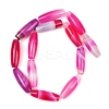 Natural Striped Agate/Banded Agate Beads Strands G-S280-10C-3