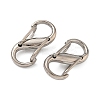 Alloy Double S Snap Hook Spring Keychain Clasps FIND-C084-01P-2