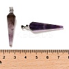 Natural Amethyst Pointed Pendants G-D089-01P-05-3