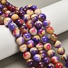 Dyed Natural Agate Beads Strands G-G203-09F-10mm-1