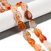 Natural Agate Carved Beads Strands G-H024-B01-01-1