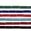 Opaque Solid Color Glass Beads Strands GLAA-N070-01A-CM-1
