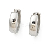 304 Stainless Steel Polishing effect Hoop Earrings EJEW-M001-29C-P-4