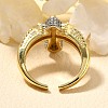 Brass Micro Pave Clear Cubic Zirconia Cuff Rings RJEW-U035-02GP-02-3