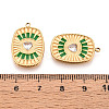 304 Stainless Steel Pave Crystal Rhinestone and Enamel Pendants STAS-T068-29B-3