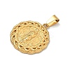 Religion Theme 304 Stainless Steel Pendants STAS-F336-06C-G-2