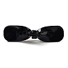 Cellulose Acetate & Iron Alligator Hair Clips AJEW-K047-01G-03-2