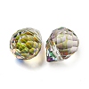 Electroplated Glass Beads EGLA-K062-01A-FR02-2