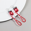 Blood Bag Plastic Dangle Earrings FS-WG7E43C-04-1