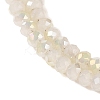 Electroplate Glass Faceted Rondelle Beads Strands EGLA-D020-3x2mm-05-A-5