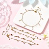 3Pcs Glass Beads Anklets AJEW-AN00720-1