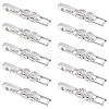 10Pcs Brass Pave Clear Cubic Zirconia Watch Band Clasps KK-BC0013-67S-1