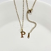 304 Stainless Steel Letter Pendant Necklaces NJEW-WH0027-26P-G-1