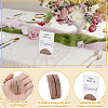 100Pcs Half Round Wood Name Card Holder DJEW-WA0001-07B-3