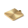 Ion Plating(IP) 304 Stainless Steel Pendants STAS-D025-03G-02-2