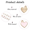 30Pcs 15 Styles Alloy Enamel Pendants ENAM-YW0004-25-4