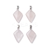 Natural Rose Quartz Pendants G-C110-05A-P-1