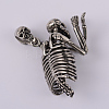 Human Skeleton 304 Stainless Steel Big Pendants STAS-F103-11A-2