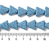 Triangle Dyed Natural Lava Rock Beads Strands G-O126-04A-07-4