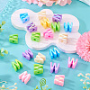 20Pcs UV Plating Opaque Acrylic European Beads OACR-TADJ0001-16W-4