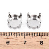 201 Stainless Steel Sew on Prong Settings STAS-T032-01-10mm-P-3