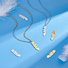 12Pcs 2 Colors 304 Stainless Steel Pendants STAS-UN0033-82-3
