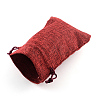 Burlap Packing Pouches Drawstring Bags X-ABAG-Q050-13x18-06-2
