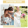 4Pcs Brass Locket Pendant Brooch for Wedding Photo JEWB-CA00012-7
