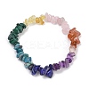 Chakra Natural Mixed Gemstone Chips Stretch Bracelets for Women BJEW-JB11633-02-2