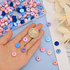 180Pcs 12 Colors Rondelle Food Grade Eco-Friendly Silicone Abacus Beads SIL-CA0003-18-3