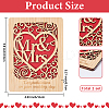 Wedding Bamboo Greeting Card AJEW-WH20060-11A-2