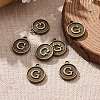 Alloy Pendant Cabochon Settings PALLOY-N156-01G-AB-5