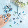 36Pcs 18 Styles Christmas Zinc Alloy Enamel Pendants FIND-SC0011-71-3
