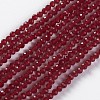 Glass Beads Strands X-EGLA-E057-02B-14-1
