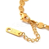 304 Stainless Steel Oval Link Chains Bracelet for Men Women BJEW-G640-05G-3